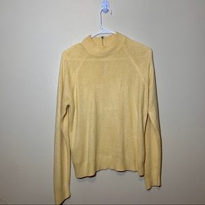Yellow Mock Neck Sweater